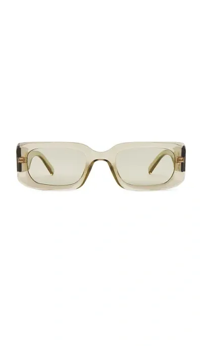 Le Specs Rippled Rebel Sunglasses In Olive Leaf