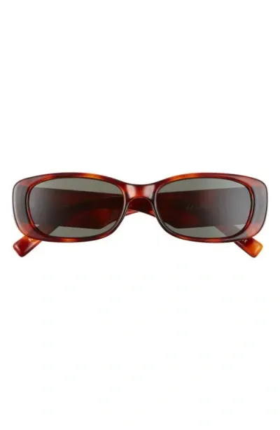 Le Specs Unreal 52mm Rectangular Sunglasses In Toffee Tort/mono