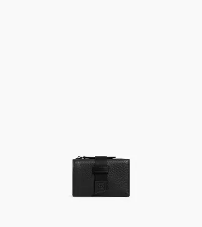 Le Tanneur Porte Cartes Noah En Cuir Grain Buffle Et Cuir Lisse In Black