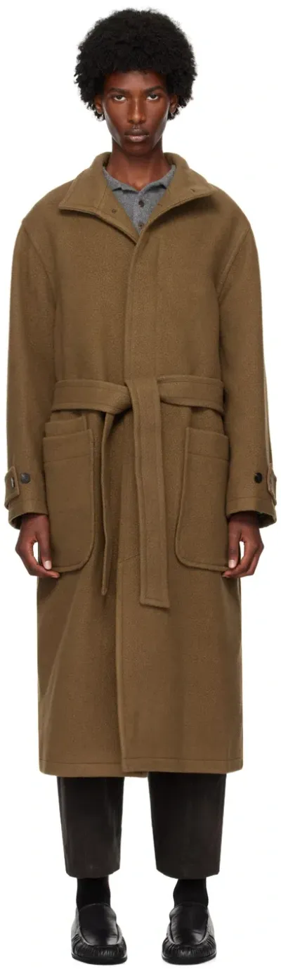 Le17septembre Brown High Neck Coat