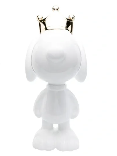 Leblon Delienne White Snoopy Crown 65cm Figurine In Weiss