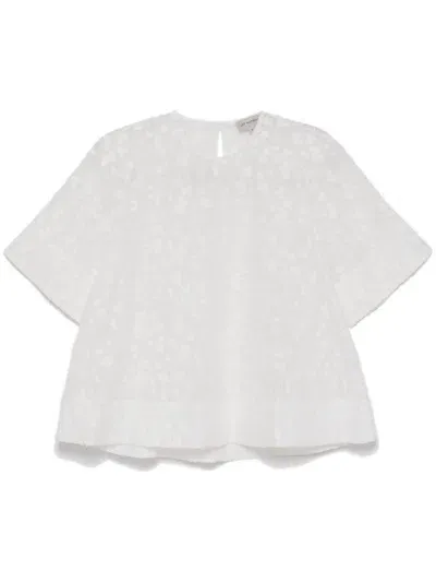 Lee Mathews Toulouse Top In White