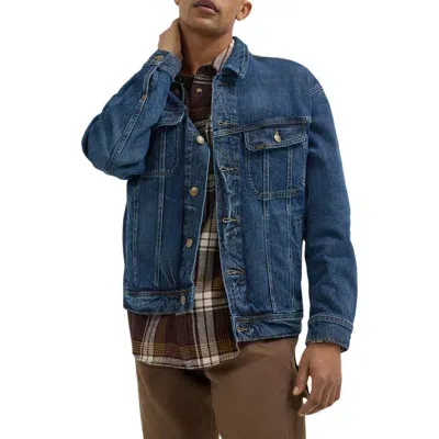 Lee Rider™ Relaxed Fit Denim Trucker Jacket In Orchid Blue