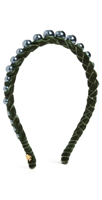 Lele Sadoughi Graduated Pearl Headband Tahitian Pearl