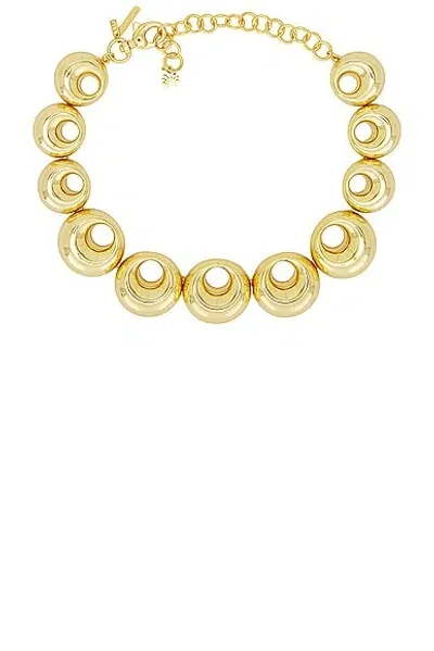 Lele Sadoughi Medallion Necklace In Gold