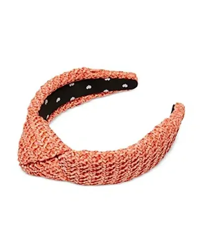 Lele Sadoughi Raffia Knotted Headband In Beige