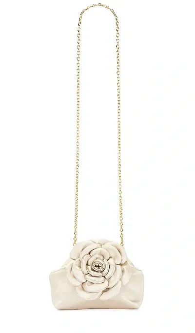 Lele Sadoughi Rosie Satin Clutch In Ivory