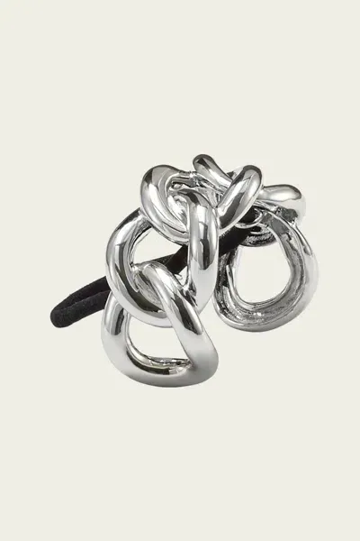 Lelet Elena Chain Pony Cuff In Rhodium In Metallic