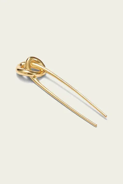 Lelet Glossy Knot Hair Pin In Gold