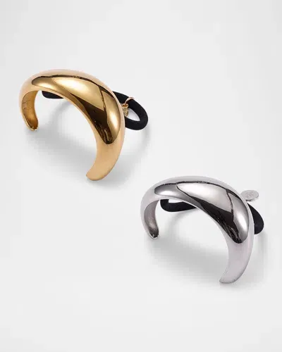 Lelet Ny Wave Brass Hair Tie, Set Of 2 In Mixed Metal