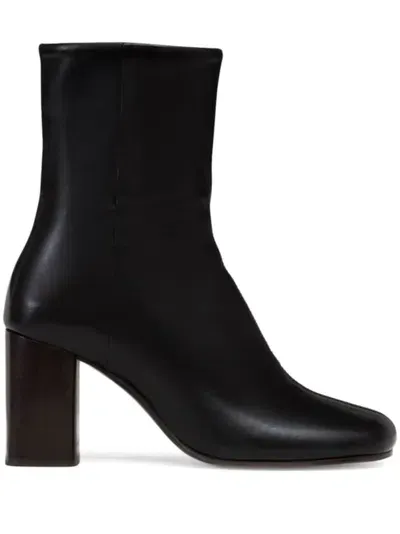 Lemaire 80mm Anatomic Leather Boots In Black