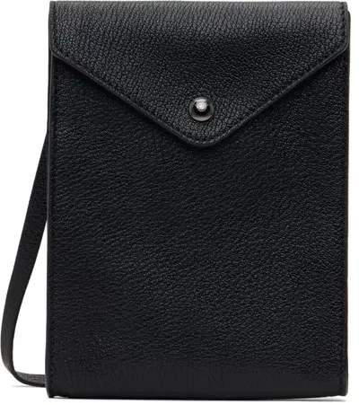 Lemaire Black Enveloppe Strap Pouch