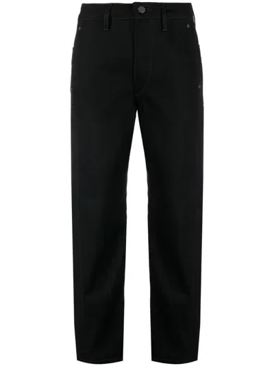 Lemaire Black Twisted High-rise Straight Jeans In Schwarz