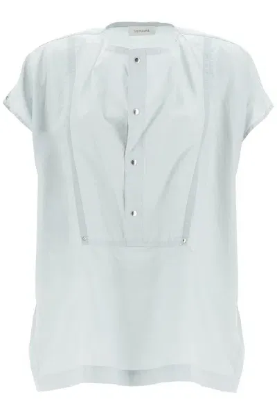 Lemaire Blouse With Draped Neckline And In Multicolor