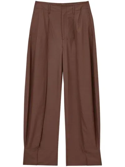 Lemaire Curved Tailored Trousers In Pink