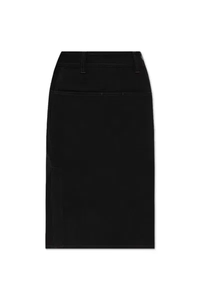 Lemaire Denim Skirt In Black