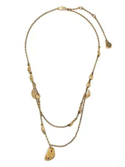 Lemaire Estampe Necklac In Old Gold