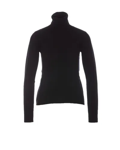 Lemaire High Neck Sweater In Black