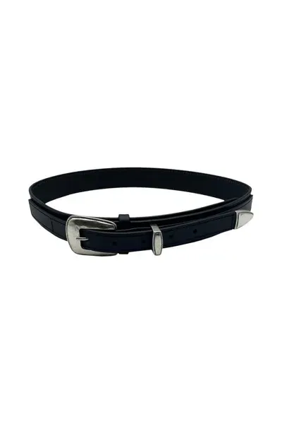 Lemaire Minimal Western Belt. Accessories In Black