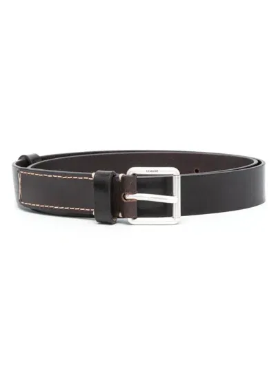 Lemaire Reversed Belt 3 In Brown