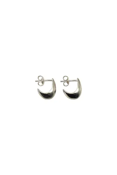 Lemaire Silver Micro Drop Earrigs Accessories In Grey