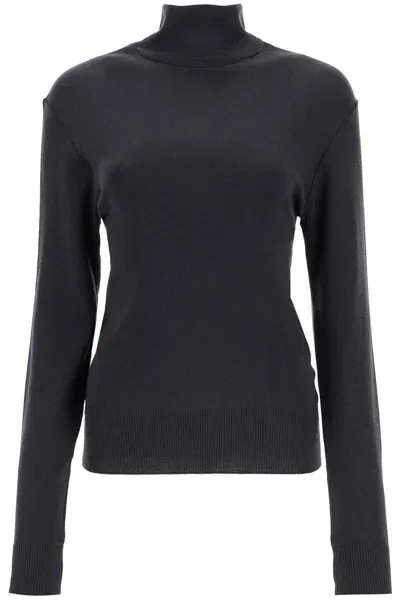 Lemaire Seamless High-neck Pullover Without In Grey