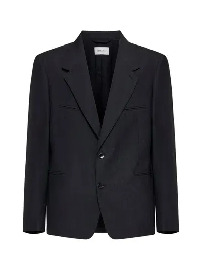 Lemaire Tailored Single Breasted V In Black