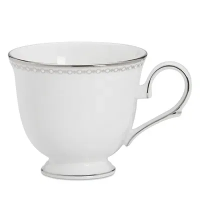 Lenox Pearl Platinum Tea Cup In White