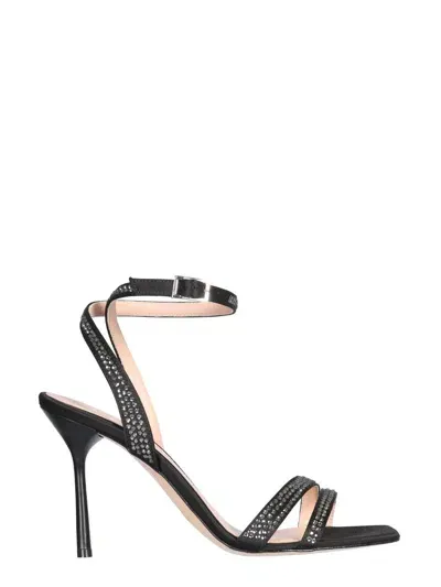 Leonie Hanne X Liu Jo "camelia" Sandals In Black