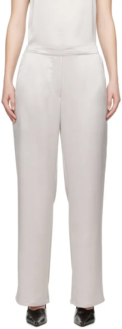 Leset Gray Barb Painter Lounge Pants In Cement