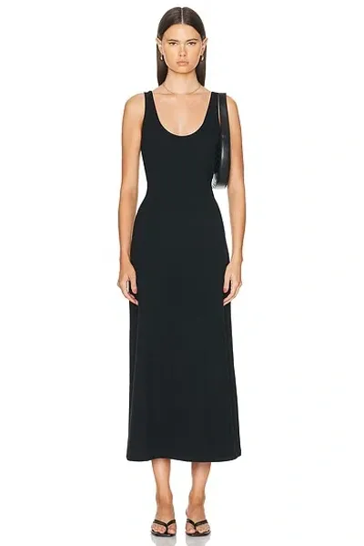 Leset Rio Scoop Neck Dress In Black