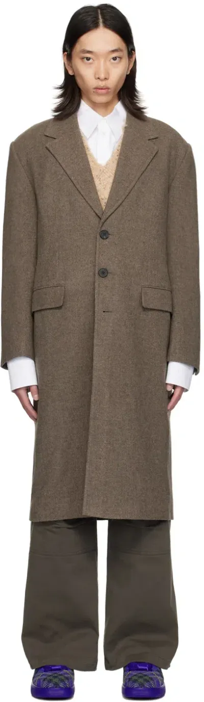 Lesugiatelier Brown Tailored Long Coat