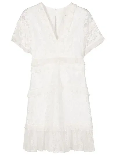 Lethicia Bronstein Betina Ruffled Corded-lace Minidress In White