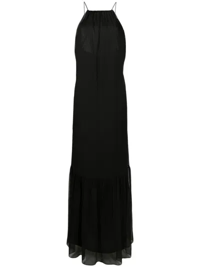 Lethicia Bronstein Orion Square-neck Maxi Dress In Black