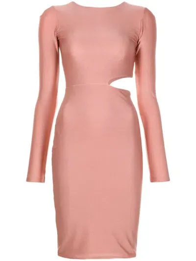 Lethicia Bronstein Sophia Cut-out Midi Dress In Pink