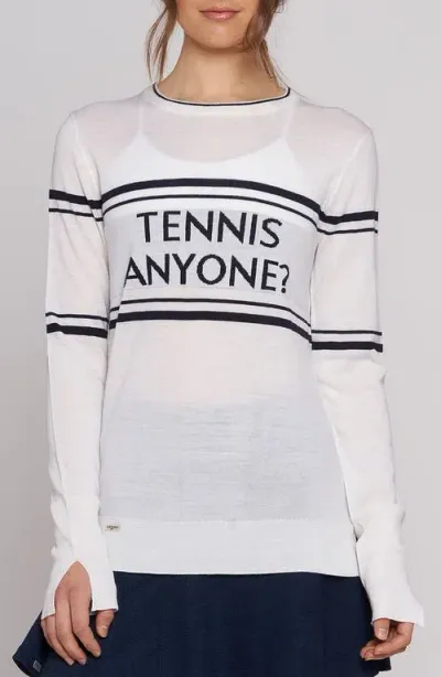 L'etoile Sport The Court Sweater In White