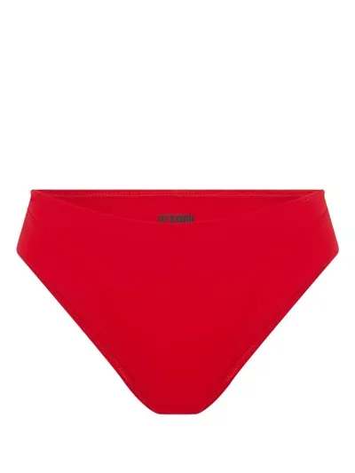 Let's Swim Hipster Bikini Bottoms In Rot