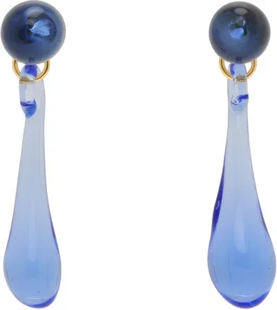 Levens Jewels Blue Lagrima Earrings