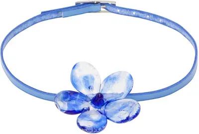 Levens Jewels Blue Maxi Flor Belt Necklace