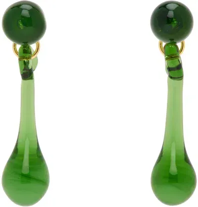 Levens Jewels Green Lagrima Earrings