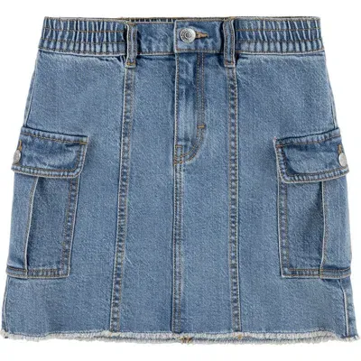 Levi's Kids' Cargo Denim Skirt In Gold Country