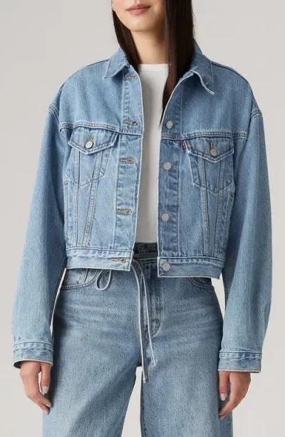 Levi's Shrunken 90s Denim Trucket Jacket In Strange En