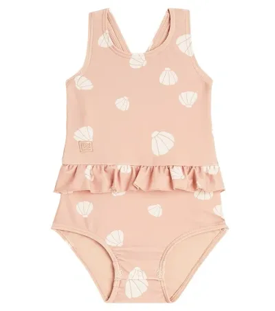 Liewood Baby Amina Printed Swimsuit In Shell / Pale Tuscany