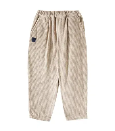 Liewood Kids' Borris Cotton Corduroy Pants In Mist