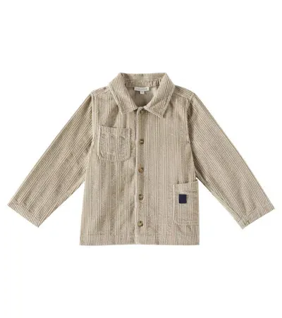 Liewood Kids' Paule Cotton Corduroy Overshirt In Mist