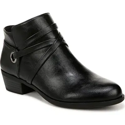 Lifestride Amara Bootie In Black Faux Leather