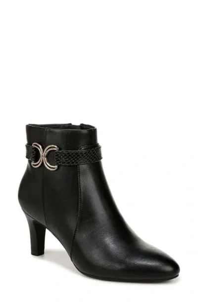 Lifestride Guild Bootie In Black Faux Leather