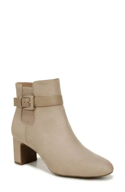 Lifestride Truly Bootie In Dover Taupe Microfiber,faux Leather