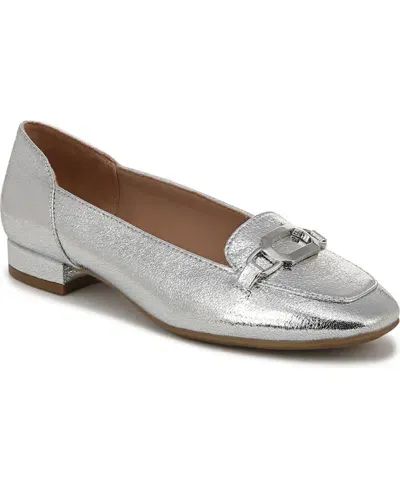 Lifestride Women's Celine Ballerina Flats In Silver Faux Leather