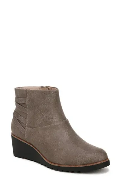 Lifestride Zariah Platform Wedge Bootie In Ash